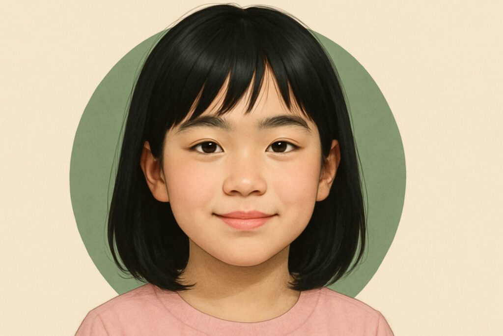 伊達みきおと奥さんの子どものイメージ AI生成
